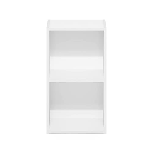 Furinno Luder Bookcase/Book/Storage, 2-Tier, White