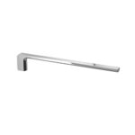 GEDY | Kuala Lumpur Bathroom Towel Rail with Fixed Arm in Stainless Steel, Chrome Finish, Dimensions 6.6 x 2.6 x 41 cm and Weight 0.385 kg