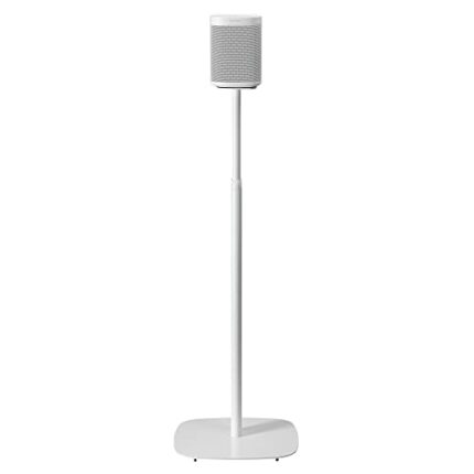 Mountson Floor Stand for Sonos One, SL & Play:1 (Single Pack, White)