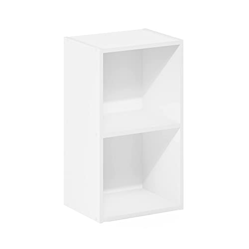 Furinno Luder Bookcase/Book/Storage, 2-Tier, White
