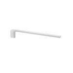 GEDY | Kuala Lumpur Towel Rail for Bathroom with Fixed Arm Stainless Steel, White, Dimensions 6.6 x 2.6 x 41 cm and Weight 0.385 kg