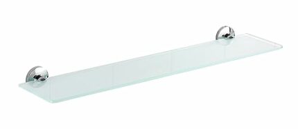WENKO - 22175100 - Cuba Die-Cast Zinc Bathroom Shelf - 60 x 5 x 13.5 cm - Chrome Colour
