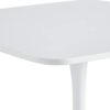 ATSNOW 31.5 in White Square Pedestal Tulip Table, Mid Century Modern Dining Table for Small Spaces