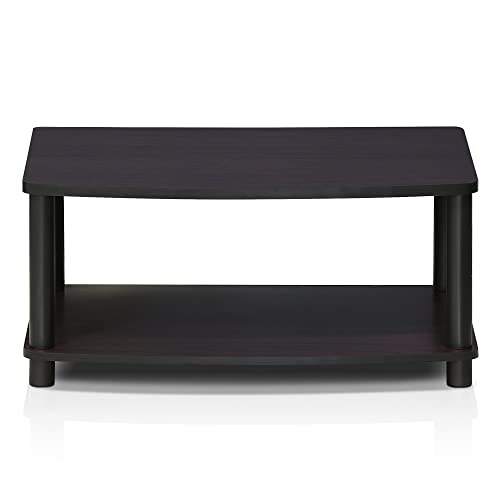 Furinno Toolless TV Stands, Wood, Dark Walnut, one size