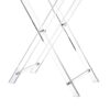 LIKENOW Furniture Acrylic Folding Tray Table, Side End Table,Clear,Modern,19x13 inch,23 inch High