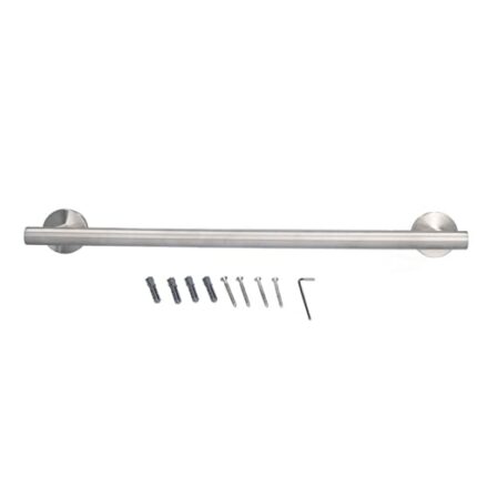 Towel Bar, Bathroom Towel Bar Rail, Wall Mounted Towel Holder Towel Hanger, Stainless Steel Towel Rack for Bathroom Toilet Kitchen Laundry, 45cm