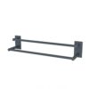 Towel Rail, No Drilling Bathroom Towel Rail Self Adhesive Wall Mounted Double Hand Towel Holder Made of 304 Brushed Stainless Steel for Bathroom