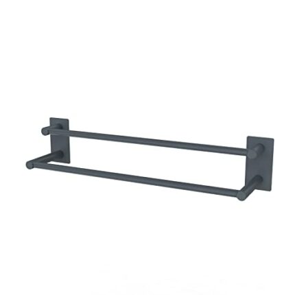 Towel Rail, No Drilling Bathroom Towel Rail Self Adhesive Wall Mounted Double Hand Towel Holder Made of 304 Brushed Stainless Steel for Bathroom