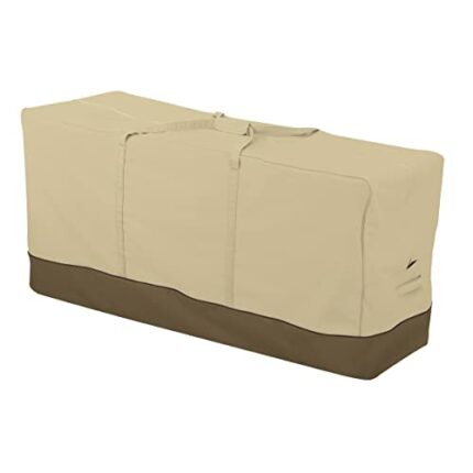 Classic Accessories Veranda Garden Cushion & Cover Storage Bag, Pebble/Bark/Earth (152cm, Oversized)