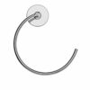 Croydex Chrome Duo Fix Glue or Screw Fix Slim Design Towel Ring