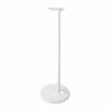 Ex-Pro Single Freestanding Speaker Floor Stand Bracket Compatible with/for Sonos One/Sonos Play:1, Fixed Holder with Cable Management - White