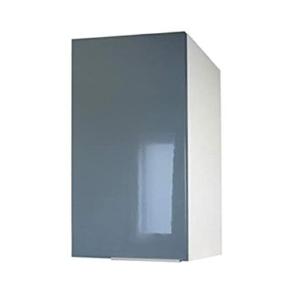 Berlioz Creations CP4HG One door wall kitchen cabinet High Gloss Grey 40 x 34 x 70 cm