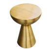 ASPECT Aluminum Side Table, Light Brass, 31.5 Dia x43(H) cm