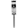 Croydex Chrome Illuminated Battery Operated Pedestal Mirror with 3x magnifying, H:30cm x W:12cm x D:18cm, MM703000E