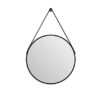 Talos Design Round Mirror Style Diameter 50 cm Aluminium Frame, Matt Black 2803