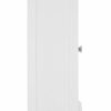 Premier 1600904 Housewares Bathroom Storage Bathroom Cabinets Wall Mounted With Double Shutter Door For Bathroom Storage Cabinet White 55H x 52W