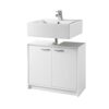 Stella Trading Smash Vanity Unit in matt White – Simple Base Bathroom Cabinet with Plenty of Storage Space, 63 x 55 x 29 cm