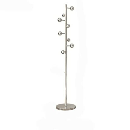 DLOETT Storage Hats Golden Entrance Hall Standing Coat Rack Clothing Bedroom Clothes Rack Metal Bedroom Furniture (Color : D, Size : Light Grey)