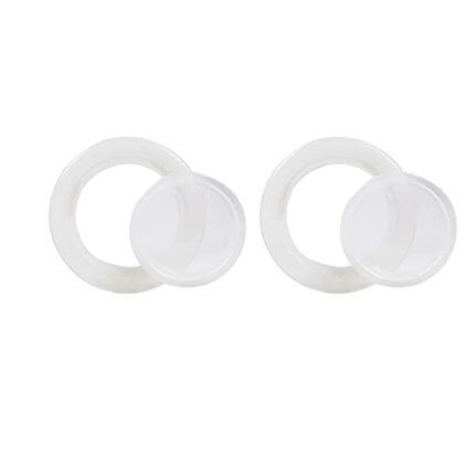 SUQ I OMEE 2 Inch Patio Table Umbrella Hole Ring and Cap Set, Standard Size Umbrella Thicker Hole Ring Plug and Cap Set (Transparent)