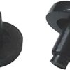 10 pcs - 3/4" Flat Stem Bumper Glide Patio Outdoor Furniture Chair 1/4" (Black 727)