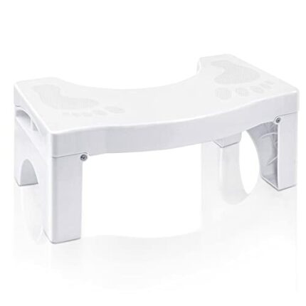 Newthinking Toilet Stool for Adults, 7 inch Plastic Non-Slip Bathroom Folding Toilet Stool for Anti Constipation Natural Comfortable Toilet Aids,