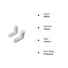 Toilet Bumpers Wobbly Toilet Loo Seat Stabilisers Stop Children Slipping Sliding Set of 2 (White)