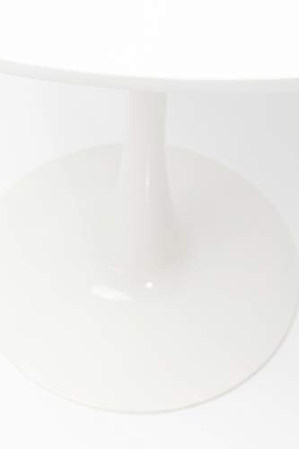 Kare Design Table Schickeria, matt white, round, space for 4 people, easy assembly, diameter 80cm