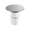 Shower Drain Cover Replacement，SKmoon Shower Drain Cover for 115mm Chrome Top Cover for 90mm Drain Outlet, Easy Fit Chrome Finish Fast Flow Hair