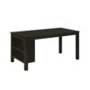 FEER Kitchen 5 Piece Dining Table Farmhouse Wood W/2 Tier Storage Racks 4 Person Kitchen Set W/Upholstered Dining Chair