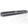 TBIIEXFL Bathroom Hardware Set Aluminum Black Wall Hanging Bathroom U-shaped Towel Rack Bathrobe Single Hook Roll Paper Hook