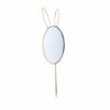 QUANJJ Handheld Makeup Rabbit Ear Design Portable Round Cosmetic Small Cosmetic Vanity Makeup Supplies Accessories For Women