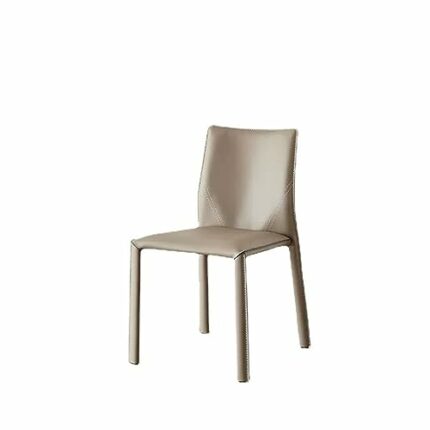 LXXSH Saddle Chair Is Made of Leather and Highly Resilient Sponge Comfortable and Beautiful Dining Chair