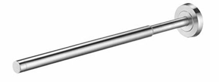 AMARE Towel Rail with Telescopic Function, Bathroom Accessories, Towel Hook, Towel Rail, Stainless Steel, Glue or Drilling, Silver, One Size, 870