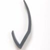 Acorn Linear 2 Hat and Coat Wall Rack with Concealed Fixings 2 Hooks (four hanging points) Graphite Code: 427662