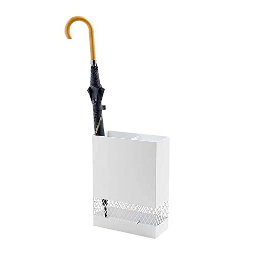 FBITE Umbrella Stands,Umbrella Holder Metal Rectangular Umbrella Stand Breathable Mesh Design Umbrella Holder for Entryway/Black B/30 * 13 * 40Cm