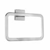 Croydex Flexi-Fix Easy to Fit Cheadle Chrome Plated Square Design Towel Ring