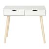 Hbao Household Wood Computer Desk Writing Table Study Desk Bedside Table Dressing Office Home Bedroom Furniture