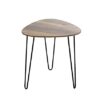 HAKU Möbel Side table, MDF, black oak, W 40 x D 40 x H 43 cm