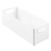 mDesign Set of 4 DVD Storage Container - DVD Holder with Grip - Plastic - DVD Storage Box for DVDs, CDs and Video Games - 40.6 cm x 14.6 cm x 12.