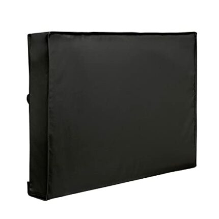 qiden Outdoor TV Cover Flat Screen Waterproof UV Protector for 22 to 70 Inch Screens. Universal, Weatherproof, Dust-proof Cover Fits Double & Sin