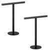 Pynsseu Bath Hand Towel Holder Standing, SUS304 Stainless Steel Matte Black T-Shape Towel Bar Rack Stand, Tower Bar for Bathroom Kitchen Vanity C