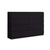 WHATSIZE ENTERPRISE – Moderna – Small Chest of Drawers – Contemporary 2 Drawer Wood Bedside Table & Night Stand - Office, Lounge & Bedroom Furnit