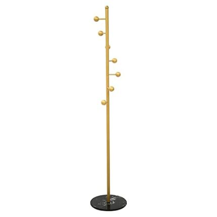 DLOETT Home Coat Rack Wrought Iron Hangers Floor-to-ceiling Bedroom Living Room Hangers (Color : A, Size : 170 * 32CM)