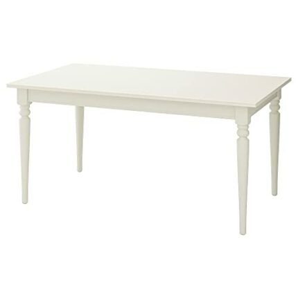 Ikea INGATORP extendable table, 155/215x87 cm, white