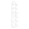 mDesign Set of 2 Wall Mounted Towel Storage Rack – Perfect Hanging Caddy for The Bathroom or Bedroom – Modern Hanging Hooks for Bathroom Storage