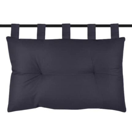 Lovely Casa - Headboard - Size 70 x 45 x 10 cm - 100% cotton - Carbon colour - Oxford design - Satin cotton Elegant and soft to the touch - Perfe