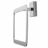 Croydex Flexi-Fix Easy to Fit Cheadle Chrome Plated Square Design Towel Ring