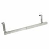 Fackelmann Extendable Towel Rail, Tea Towel Holder, Rail with Hook, Adjustable 20cm to 24cm, Stainless Steel, Silver