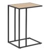 Amazon Brand - Movian Laptop Table, Wild Oak Top and Black Metal Base, 43 x 35 x 63 cm