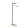 Gedy Trilly Standing Towel Rail, Stainless Steel, Chrome, 14 x 34 x 83.3 cm